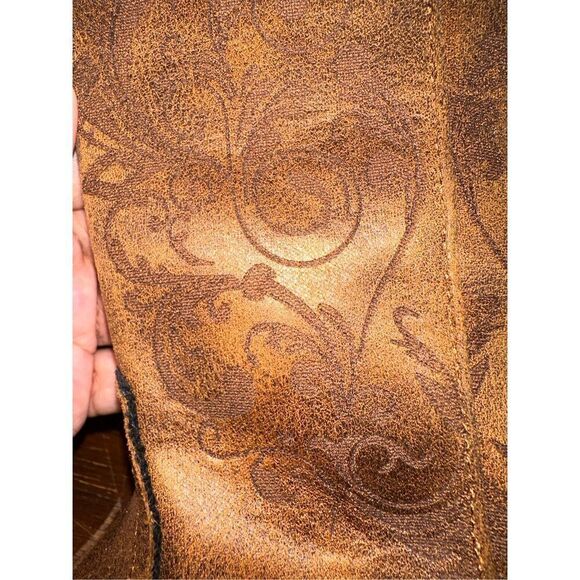 ROPER Womens Tall Stuff Embroidery Snip Toe Casual Boots Mid Calf - Picture 6 of 9